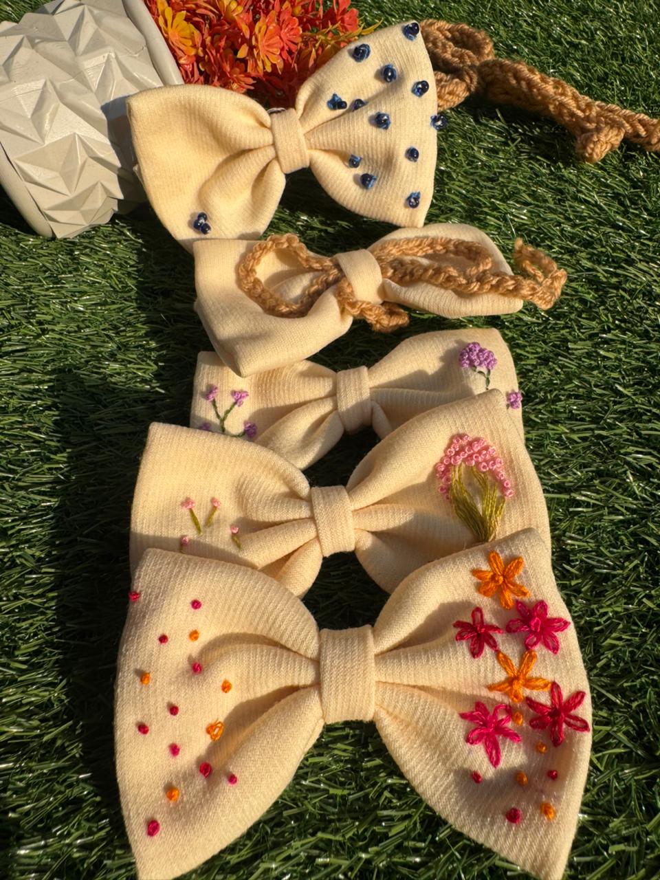 Embroidered Bows