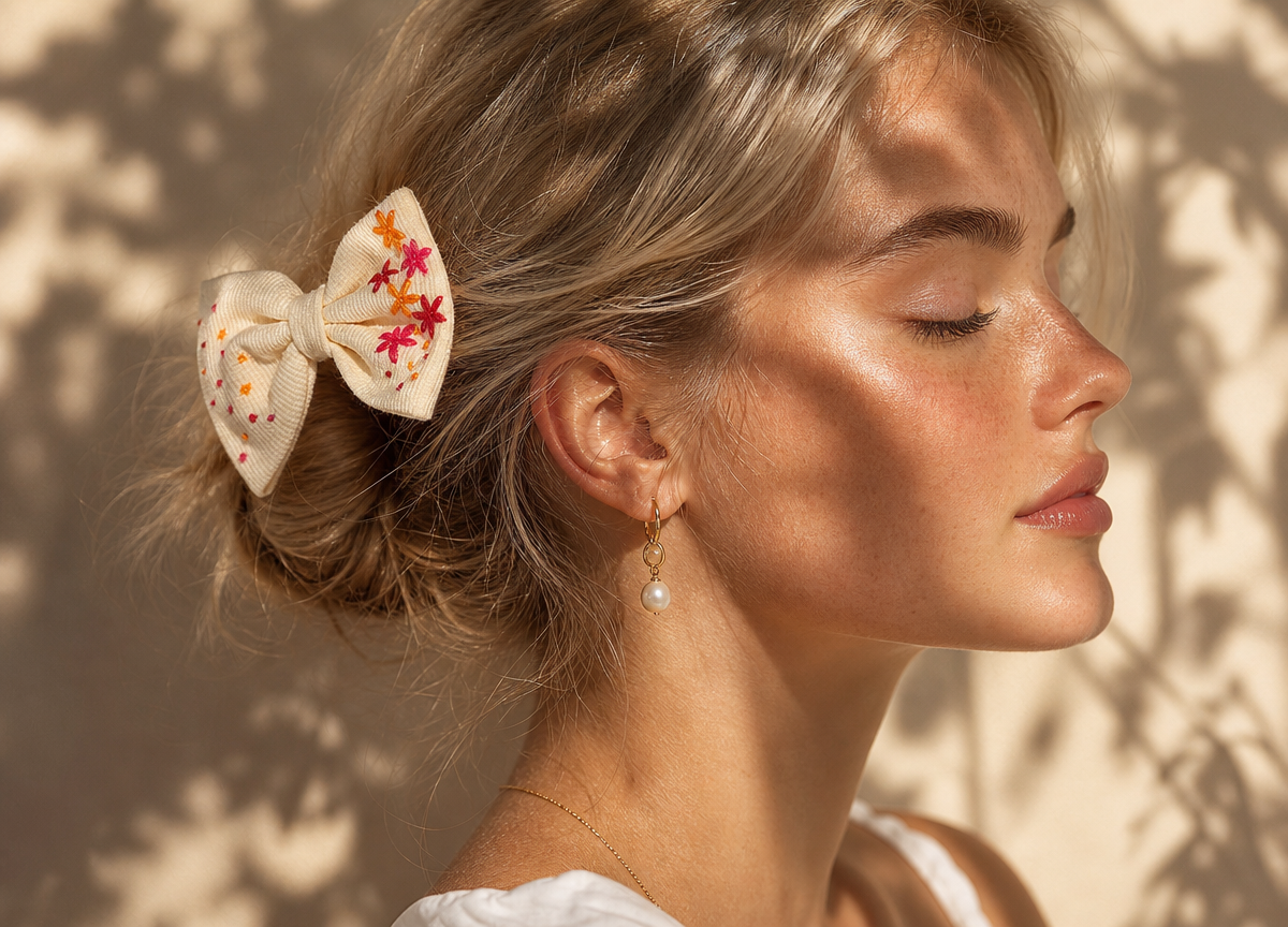 Floral Whisper Hair Bow